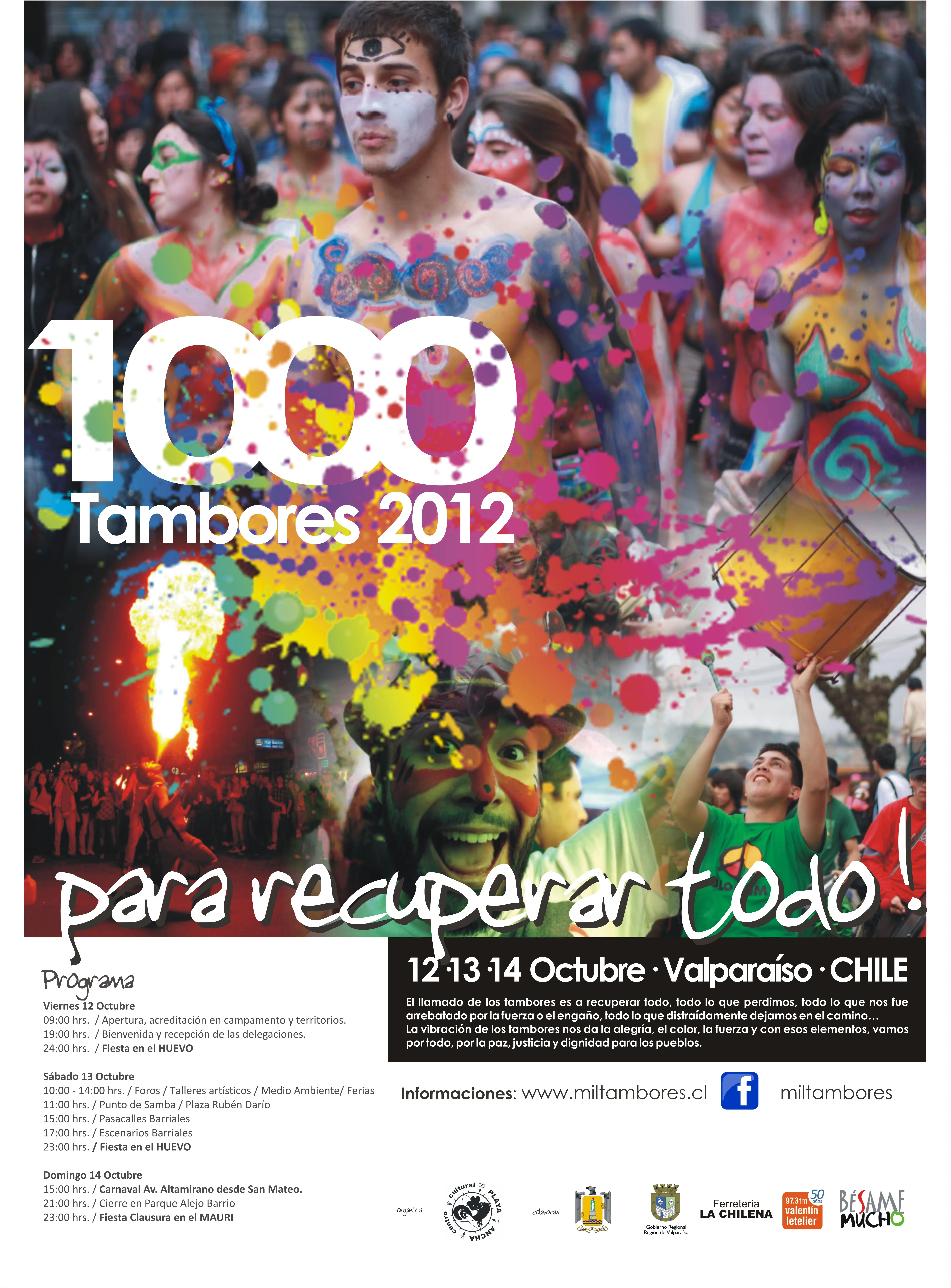 Afiche Mil Tambores 2012