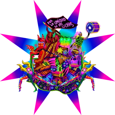 Estallido de estrella del carnaval
