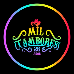 Insignia neón del carnaval Mil Tambores