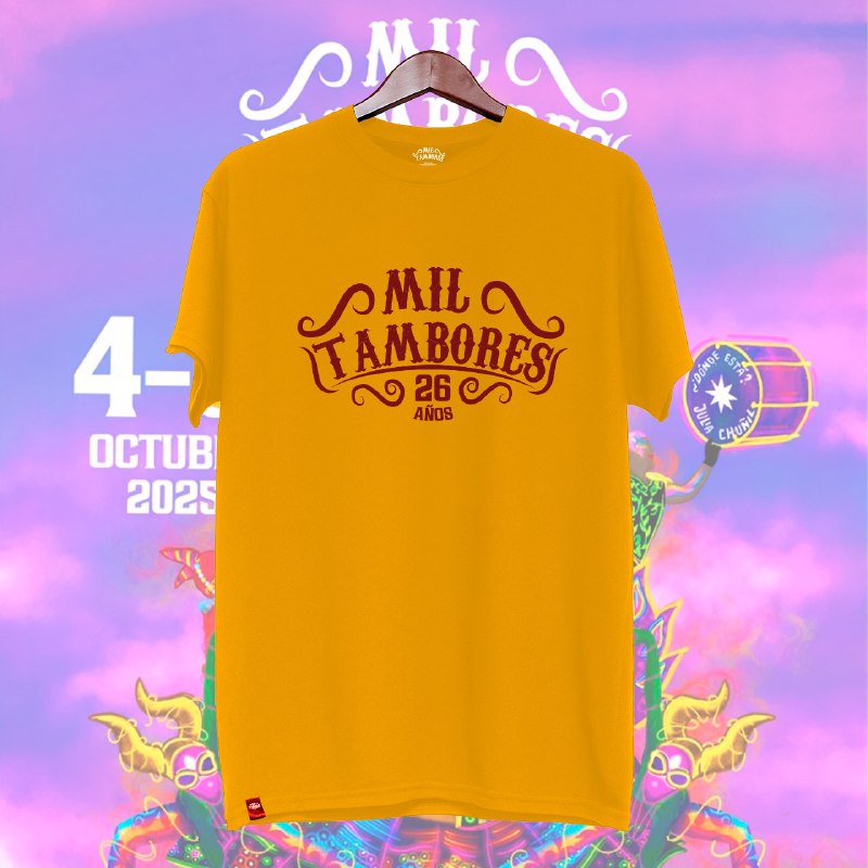 Polera Mil Tambores 26 Años