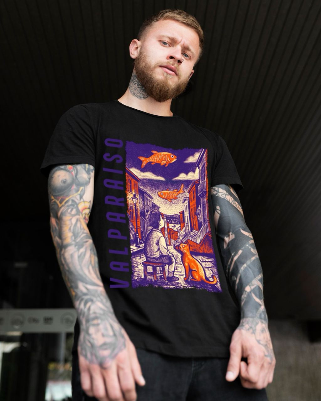 Polera Valparaíso I Negra