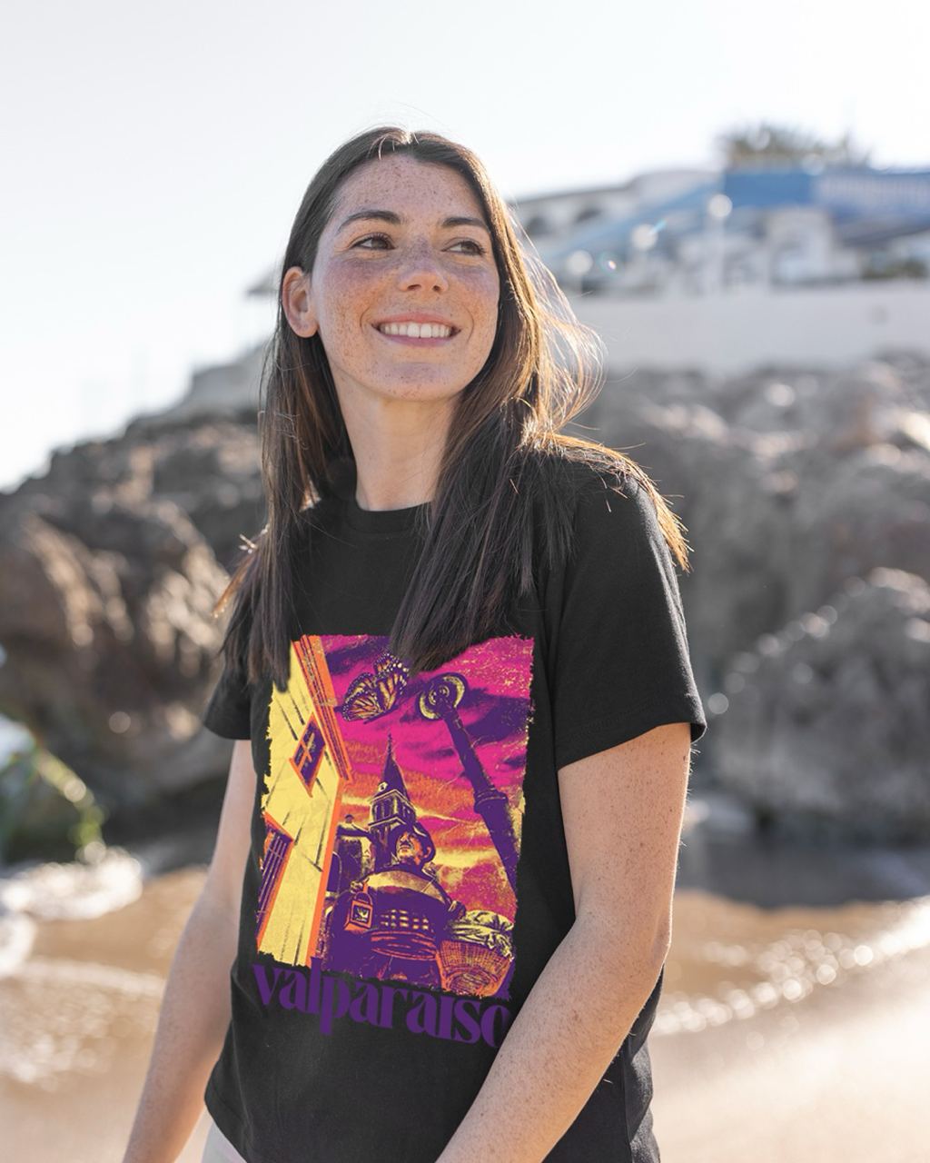 Polera Valparaíso II Negra