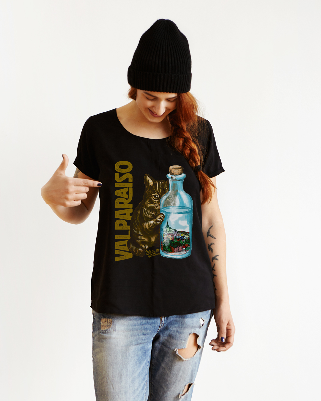 Polera estampada